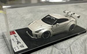 1/43 メイクアップ　アイドロン ニッサン　gt-r r35 リバティウォーク　LB ワークス　タイプ1.5 ホワイト　type 1.5 LB007 A 