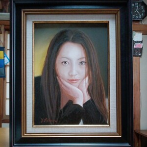 [ genuine work ] hinoki cypress . cheap .( eye difference .)F4 number 2024 year work rear rhythm oil painting .,. real ., beauty picture, person himself exhibition 