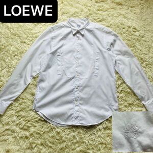 LOEWE ロエベ アナグラム刺繍 長袖 ワイシャツ デザインポケット shirt 