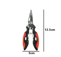 3点セット フィッシュグリップ フィッシングプライヤー スプリットリングオープナー はさみ 鋏 レッド 赤 1円 タイラバ ジギング_画像9