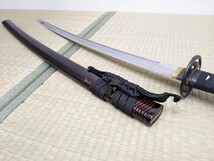 【極美品】模造刀 居合刀 薄刃 鉄鍔 重902g 全長105cm 刀身75cm アンティックギャラリー_画像7