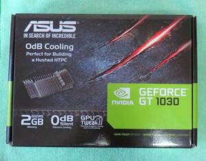 【中古・完動品・送料無料!!】★ ASUS ★ NVIDIA GeForce GT 1030 搭載 静音グラフィックボード ★ GT1030-SL-2G-BRK ♪