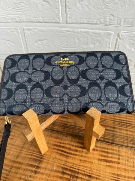 ★coach 長財布　デニムシグネチャー