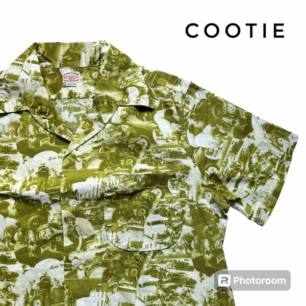 COOTIE（クーティー）　総柄オープンカラーシャツ　コットン　ストリート　古着