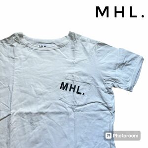 MHL.｜エムエイチエル　マーガレットハウエル ロゴプリントTシャツ　古着