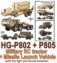 新品★HG P-802 .P805 U.S. MISSILE LAUNCHER　PAC3　パトリオットミサイルランチャー・トレーラー　希少デザートカラー_画像5