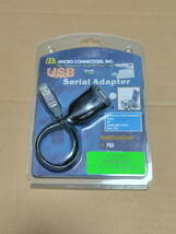 MICRO CONNECTORS,INC. USB Serial Adapter E07-161？（USB⇔RS-232Cシリアル変換アダプタ）Windows MacOS対応_画像1