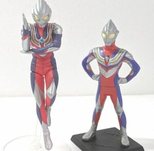 ウルトラマンティガ　2セット　 HGシリーズ　スタンドパーツ付　カプセルトイ　 ウルトラマンHGフィギュア