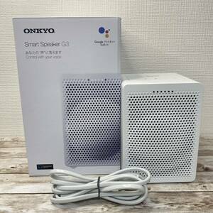 オンキヨー/ONKYO スマートスピーカー ワイヤレススピーカー グーグルアシスタント対応 初期化済み ホワイト G3 VC-GX30