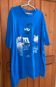 USA古着90's　M&M's/エムアンドエムズ “BLUE” Tシャツ　ブルー