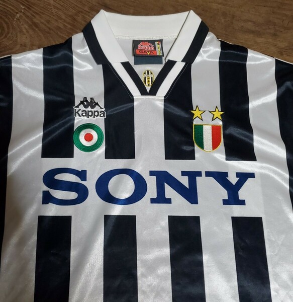 値下交渉 1995-96 SCUDETTO & COPA ITALIA Wワッペン付き ユベントスFC Kappa SONY.国産品 検/ 95 1996 JUVENTUS DEL PIERO デルピエロ Y2K