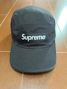 Supreme Washed Chino Twill Camp Cap シュプリーム box logo ボックスロゴ キャンプキャップ 帽子 Black キャップ ブラック 黒 