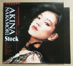 LP★ 中森明菜 / ストック Stock 帯付き 1988年オリジナル盤 ワーナーパイオニア Reprise Records L-12652