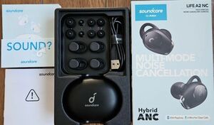 使用回数極少 Anker Soundcore Life A2 NC ブラック 美品 ワイヤレスイヤホン 