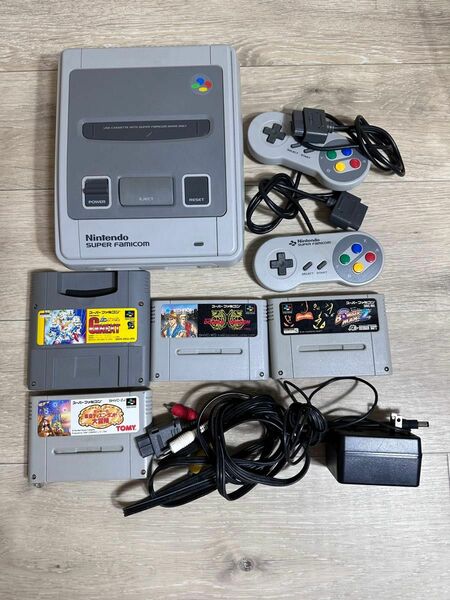 スーパーファミコン＋ソフト4本セット