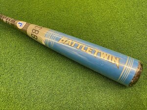 【未使用】少年軟式用バット　ゼット BATTLETWIN 品番：BCT70980(シルバー/ブルー)　80㎝/600g　ヘッドバランス