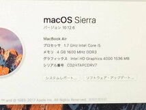 Apple MacBook Air Mid2012 A1465 macOS　Core i5 1.70GHz 4GB 128GB(SSD)■1週間保証_画像8