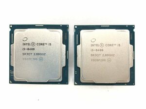 intel SR3QT CORE i5-8400 CPU total 2 pieces set set sale # present condition goods 