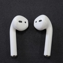  Apple AirPods エアーポッズ イヤホンのみ USED品 LR 両耳 第二世代 A2031 A2032 Bluetooth MV7N2J/A 中古品 即日発送【難有】V0210_画像1