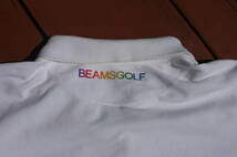 美品!!BEAMSGOLF ビームスゴルフ BEAMSGOLF サイズL 半袖ポロシャツ 白色_画像4