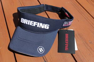  новый товар!!BRIEFING Briefing GOLF Golf BEAMS Beams козырек шляпа темно-синий темно-синий цвет свободный размер с биркой!