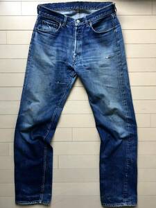 【極上】濃紺 501 BIGE 33×32 60年代 鬼ヒゲハチノス リーバイス 赤耳 ビッグE オリジナル LEVIS 501XX 506XX 507XX 557 558 505 66 前期 