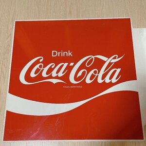 【ヴィンテージ】コカ・コーラ Coca Cola TRADE MARK REGD 70s 看板　壁付看板　両面看板　鉄製