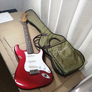 通電確認済 エレキギター Fender stratcaster フェンダー ストラトキャスター made in Japan ジャンク ソフトケース 50903w