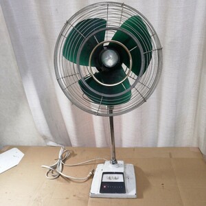 通電確認済 HITACHI 昭和レトロ 扇風機 A.C. desk fan ヒタチ 日立 electric fan アンティーク ジャンク品 52204w