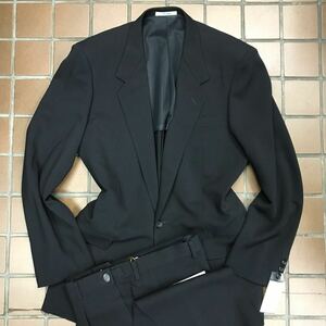 訳あり未使用品 激安タグ付き/シングル礼服 ２つボタンブラックスーツ/サイズ3L A8/センターベンツ　1タック　リクルートスーツ＊穴あき有