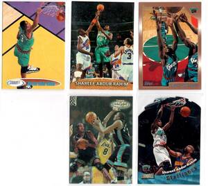 NBA TOPPS SHAREEF ABDUR-RAHIM シャリーフ・アブドゥル・ラヒム　 5枚（種）セット　新品ミント状態品