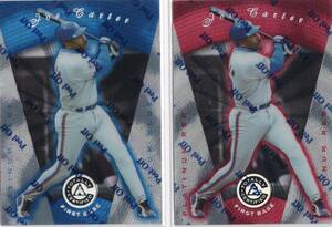 MLB1997 Pinnacle Totally Certified Platinum　Blue &Red 2種セット #40 JOE CARTER ジョー・カーター 新品ミント状態品