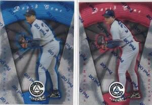 MLB1997 Pinnacle Totally Certified Platinum　Blue &Red 2種セット #34 DAVID CONE デビッド・コーン 新品ミント状態品