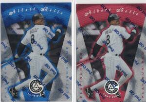 MLB1997 Pinnacle Totally Certified Platinum　Blue &Red 2種セット #17 ALBERT BELLE アルバート・ベル　 新品ミント状態品