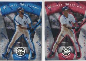 MLB1997 Pinnacle Totally Certified Platinum　Blue &Red 2種セット #10 Bernie Williams バーニー・ウィリアムス 新品ミント状態品