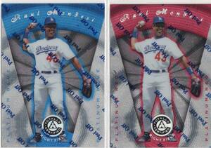 MLB1997 Pinnacle Totally Certified Platinum　Blue &Red 2種セット #74 RAUL MONDESI ラウル・モンデシー　 新品ミント状態品