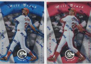 MLB1997 Pinnacle Totally Certified Platinum　Blue &Red 2種セット #97 WILL CLARK ウィル・クラーク　 新品ミント状態品