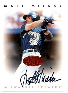 MLB 1996 LEAF SIGNATURE 　MATT MIESKE マット・ミースケ 直筆サイン　 新品ミント状態品