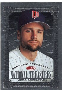 MLB 1997 Donruss Preferred #189 CHUCK KNOBLAUCH チャック・ノブロック 　SILVER　 新品ミント状態品 