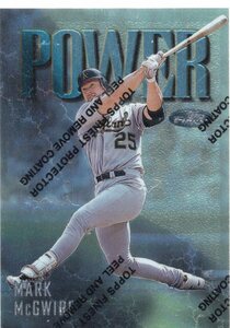 MLB 1997 FINEST SILVER 　Mark McGwire　マーク・マグワイア　新品ミント状態品