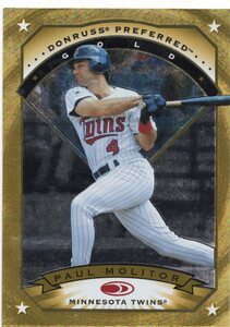 MLB 1997 Donruss Preferred #71 PAUL MOLITOR ポール・モリター　GOLD　 新品ミント状態品