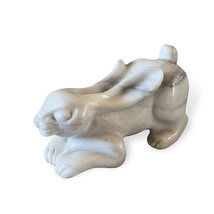 【大理石製 ウサギ オブジェ】検：アニマル動物インテリア干支兎置物ラビット人形彫刻像_画像1