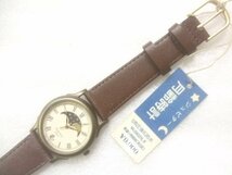 未使用1990sメンズ旧モデルオリエント月齢時計クオーツ腕時計OH済　Z828_画像1
