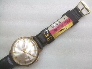 デッドストック未使用1960sシチズンアラームデート手巻CGP腕時計動品　Z958