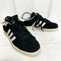 和310★ adidas CAMPUS アディダス キャンパス ローカット スニーカー シューズ 24 メンズ ブラック_画像2