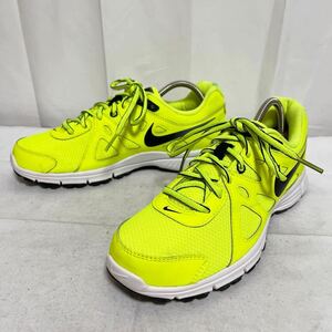 和310★ NIKE REVOLUTION 2 ナイキ レボリューション ランニングシューズ ジョギング 蛍光イエロー 25 メンズ