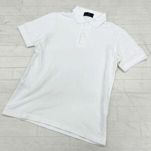 1434* FRED PERRY Fred Perry tops рубашка-поло половина кнопка короткий рукав one отметка Logo вышивка белый мужской 36