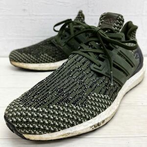 1432◎ adidas ultra boost アディダス ウルトラブースト 靴 ランニング シューズ スニーカー ローカット カーキ メンズ29.0