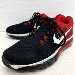 1432◎ NIKE AIR MAX ナイキ エアマックス 靴 シューズ スニーカー ローカット レースアップ ブラック レッド メンズ28.0