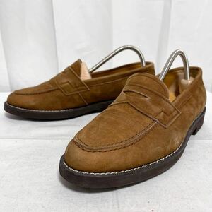 和321★ VAN SHOES ヴァン コインローファー スリッポン シューズ 日本製 24.5 ブラウン メンズ